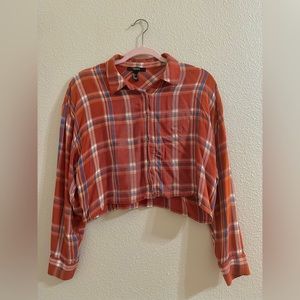 Multi Color Cropped Flannel